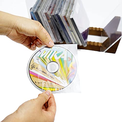 50PCS Anti-Static CD/DVD Inner Sleeves for 5-Inch Storage