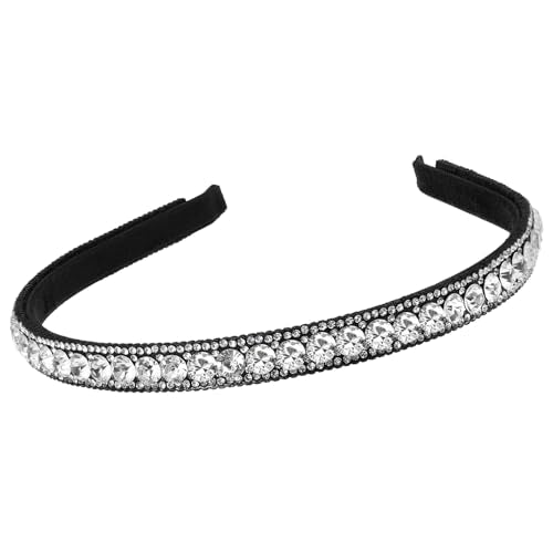 Mabor Rhinestone Headband for Women Sparkling Silver Bling Hair Band