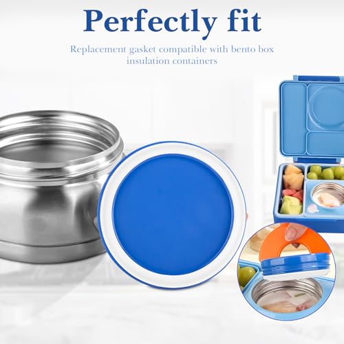 6-Pack Silicone Seal Gaskets for OmieBox - Leakproof Lid Replacement