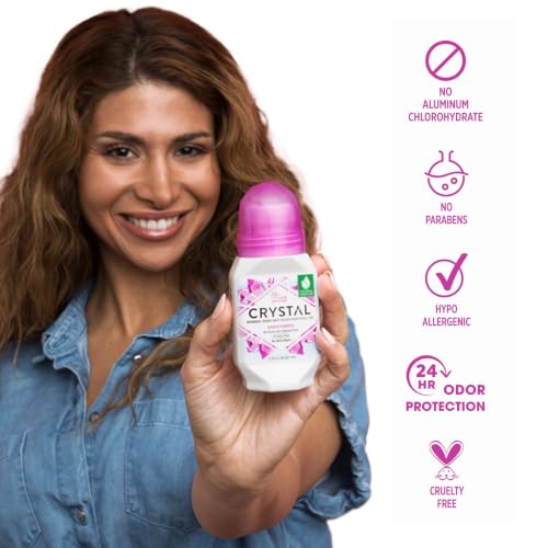 Crystal Essence Mineral Deodorant Roll-On Unscented 2.25 Fl Oz