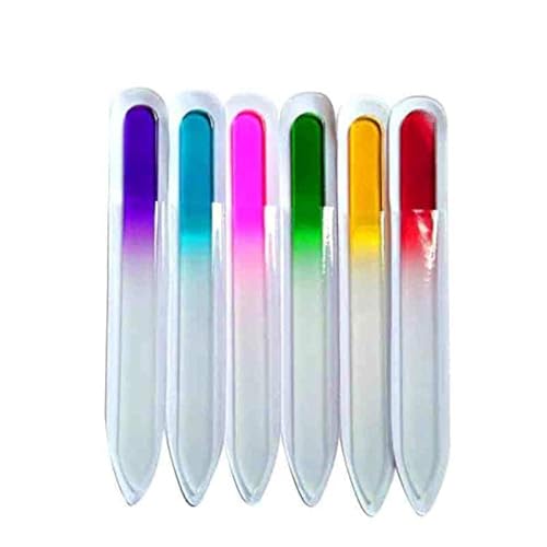 Glass Nail File Set 5-Piece Professional Double-Sided Crystal Manicure