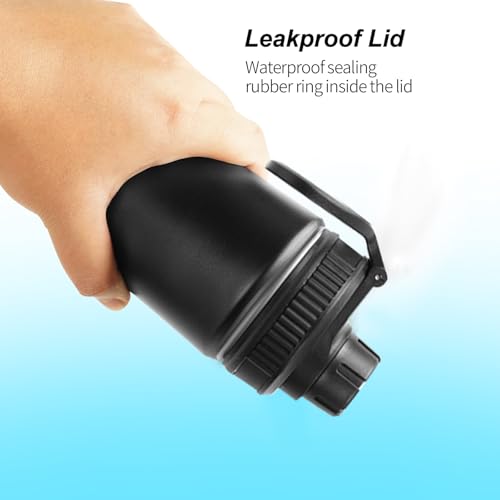 2Pack Lids Replacement Fit for Thermoflask 16 18 24 32 40 64oz Wide Mouth Bottle, Leak-Proof Dust-Proof, BPA Free