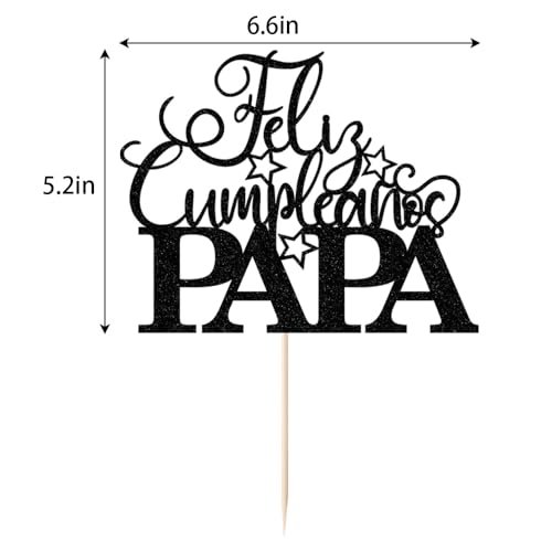 Feliz Cumpleanos Papa Cake Topper | Happy Father's Day Decor
