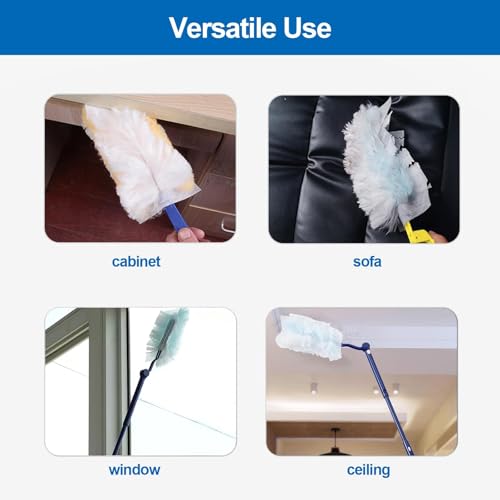 3 PCS Replacement Duster Handles for Swiffer - Extendable & Foldable
