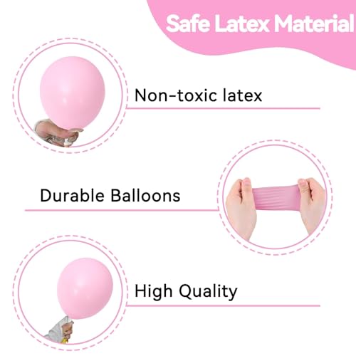 30PC Mermaid Balloon Kit - Pastel Pink, Purple & Green Seashell Party Decor