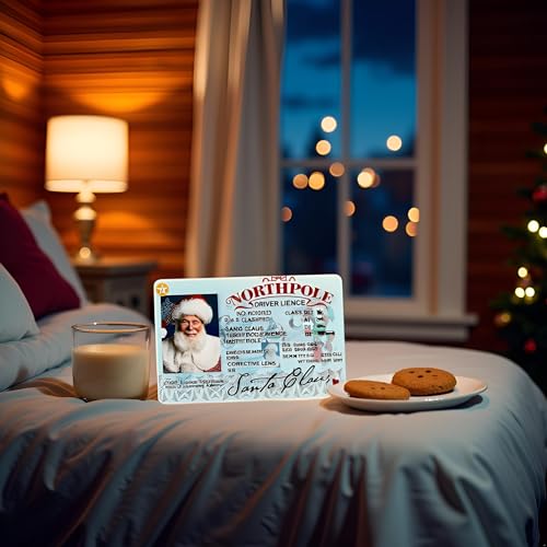 Santa Claus Lost Driver's License Christmas Ornament - Fun Sleigh ID Card