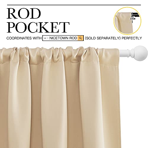 NICETOWN Blackout Curtains for Bedroom, 52x95 inches, Set of 2