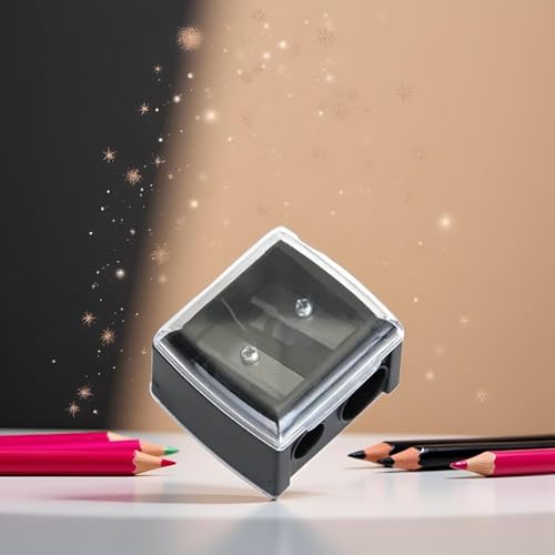 Dual Hole Makeup Pencil Sharpener for Eyeliner and Lip Liner Pencils