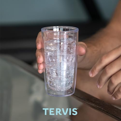 Tervis Made in USA Double Walled Guy Harvey Insulated Tumbler Cup Keeps Drinks Cold & Hot, 16oz, Shark Collage