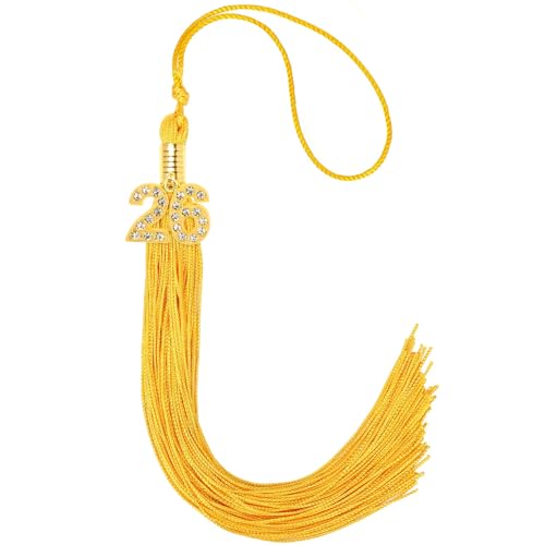 2026 Graduation Tassel with Bling Charm | Class of 2026 Cap Decor