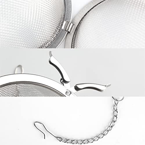 2pcs Stainless Steel Tea Ball Infusers - 3.55 Inch Strainers