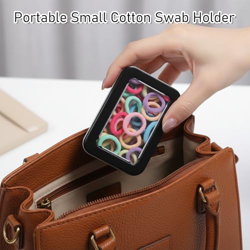Travel Cotton Swab Holder Case - 2pcs Portable Floss Picks Storage