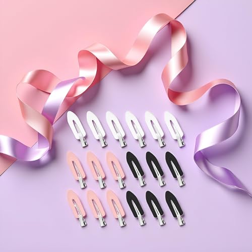 18Pcs No Bend Hair Clips Creaseless Makeup Barrettes for Styling