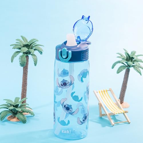 Zak Designs Disney Stitch 25oz Leak-Proof Kids Water Bottle