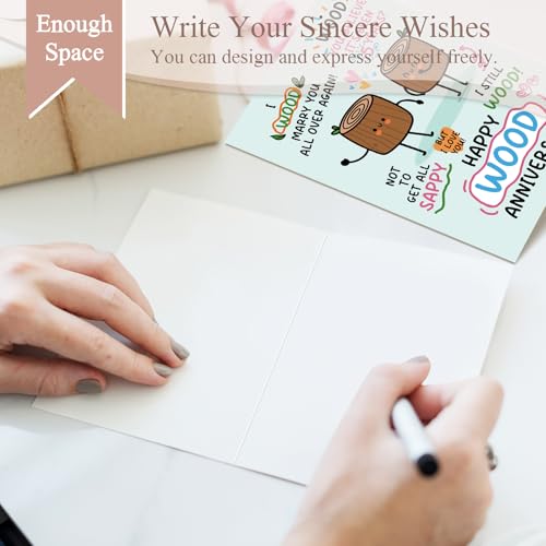 Funny 5th Anniversary Card for Him or Her - Heartfelt Gift