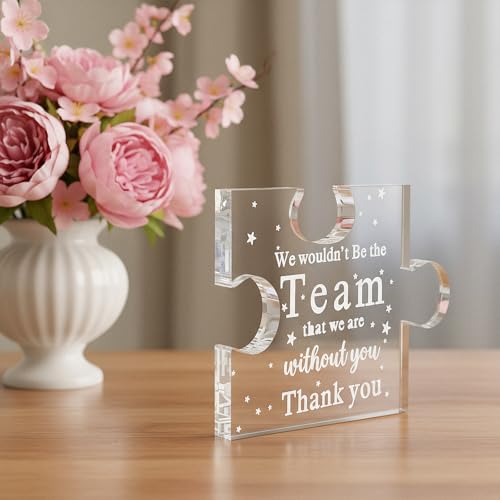 Acrylic Keepsake Desk Sign - Thank You Boss Gift for Coworkers