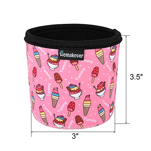 Homakover Neoprene Pint Ice Cream Sleeve Holder - Ice Cream Print (2 Pack)
