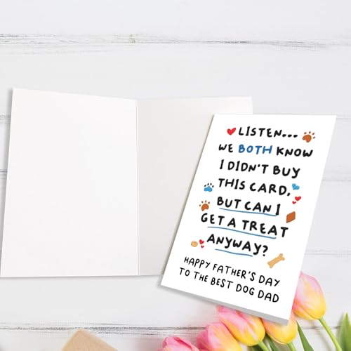 Funny Dog Dad Father's Day Card - Heartfelt Message for Pet Lovers