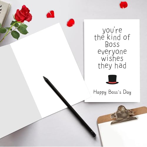 Funny Boss's Day Card for Him/Her - Heartfelt Appreciation Gift