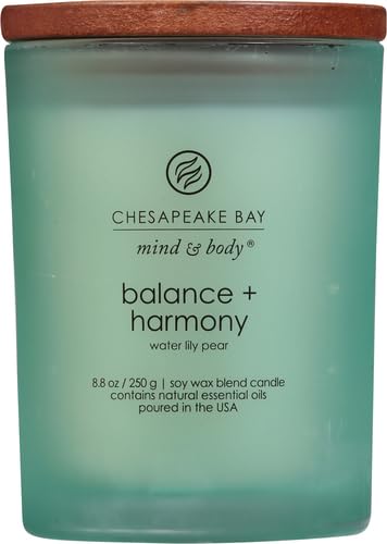 Chesapeake Bay Balance + Harmony Candle Set - Water Lily Pear, 8.8oz (Pack of 4) - 50 Hour Burn Time