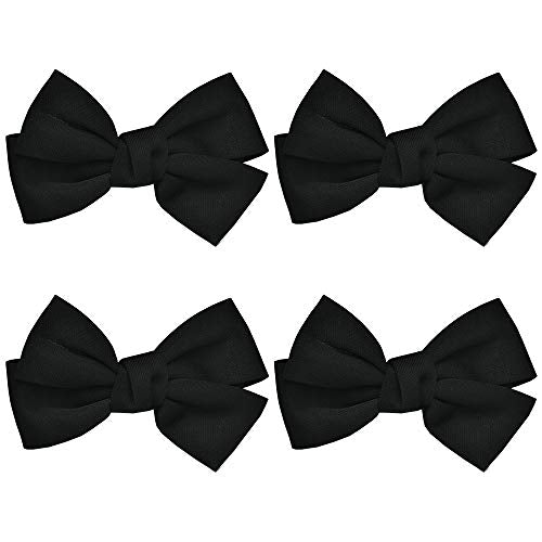 ZCMG Black Bow Hair Clips Large Bowknot Barrettes 4 Pack