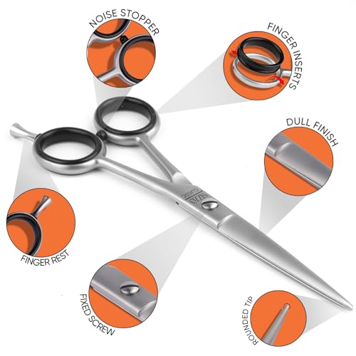 SIZZO 6.5" Professional Hair Cutting Scissors for Salon Barbers and Stylists