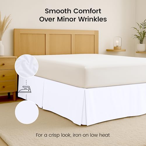 Utopia Bedding Twin Bed Skirt - Soft Microfiber with 15" Drop