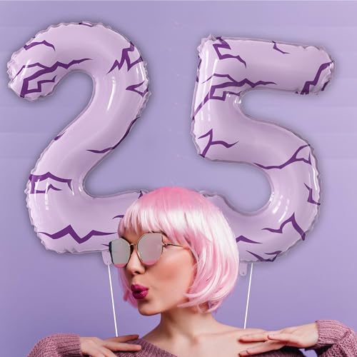 K-pop Number 5 Balloon for Girls Birthday Party - Purple & Pink - JUANBUDONG