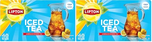 Lipton Unsweetened Iced Tea Bags - Family Size, 48 Count