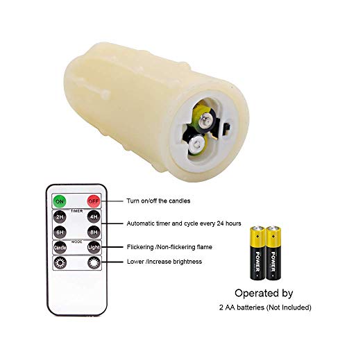 9 Pack Flameless Pillar Candles with Remote & Timer - Drip Effect, Safe Battery Operated
