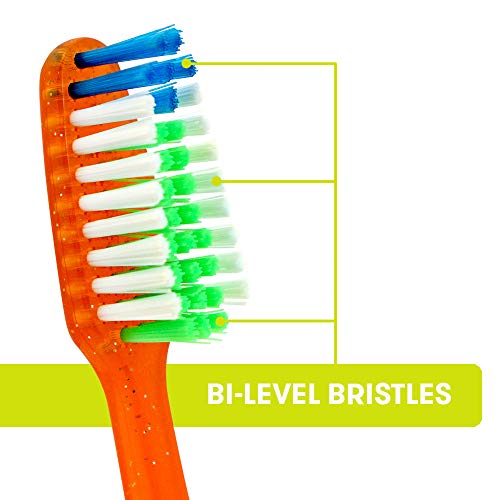 REACH Crystal Clean Medium Adult Toothbrush with Angled Neck