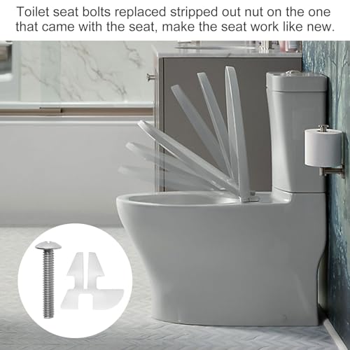 TNITRIB Toilet Seat Bolts for Kohler 1133024 Hardware Pack - 1/4 Inch