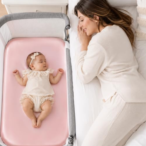 Pro Goleem Satin Bassinet Sheet, Pink - Universal Fit for Baby Hair Care