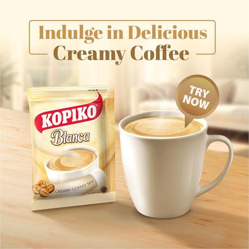 Kopiko Blanca Instant Coffee Mix – Creamy Indonesian Coffee Sticks (30g x 10)