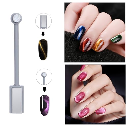 WOKOTO 16 Pcs Cat Eye Nail Magnet Tools Set with Pens and Blocks