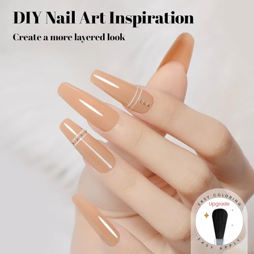 YTD Likomey Maltose Brown Gel Nail Polish 15ml Nude Beige UV Color Varnish