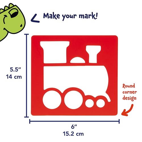 Transportation Stencils Set for Kids | 6 Durable Designs