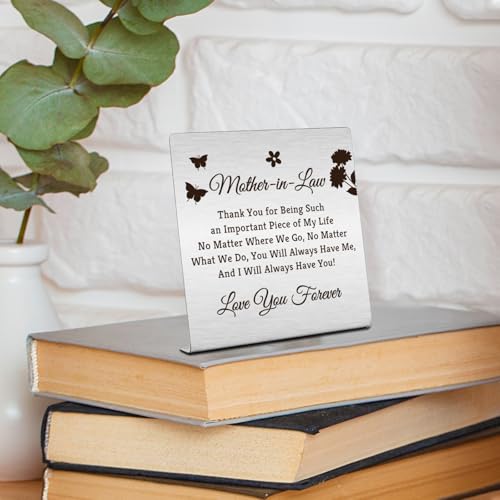 Thank You Gifts for Mother in Law - Decorative Plaque