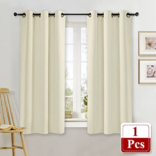 NICETOWN Beige Room Darkening Window Shade - 42x63 Inch Single Panel, Light Blocking