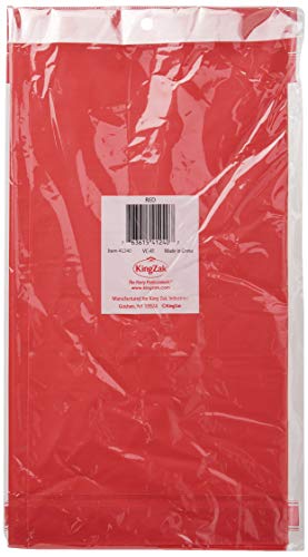 Party Dimensions Red Plastic Table Cover 54"x108" - 1 Pc