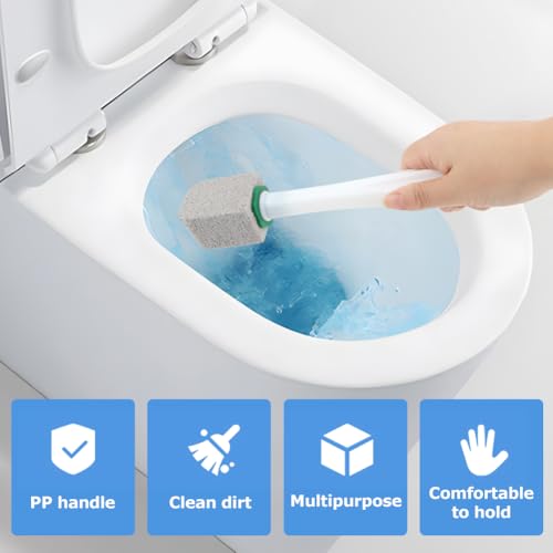 Toilet Pumice Stone Cleaning Set with Handle & 10 Refills