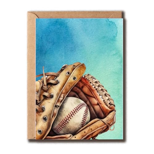 Funny Baseball Birthday Card - 5x7 Greeting Card for Baseball Lovers