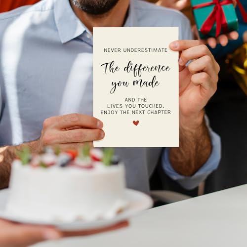 Funny Retirement Card for Colleagues & Boss - 300gsm Farewell Greeting