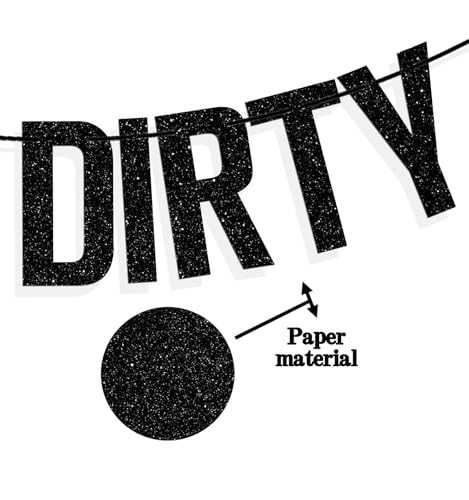 Dirty Thirty Birthday Banner for Women - Funny 30th Party Decor