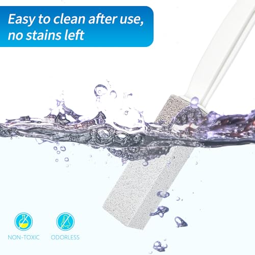 4TH Extra Large Pumice Stone Toilet Bowl Cleaner - Gray XL, 2 Pack