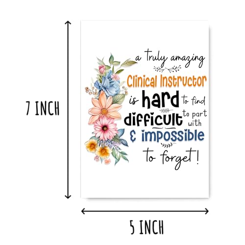 Funny Thank You Card for Clinical Instructors - 5x7 Appreciation Card