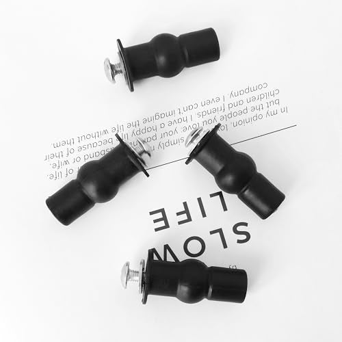 Quacc Universal Toilet Seat Hinge Screws - 4-Pack Top Mounting Fixings