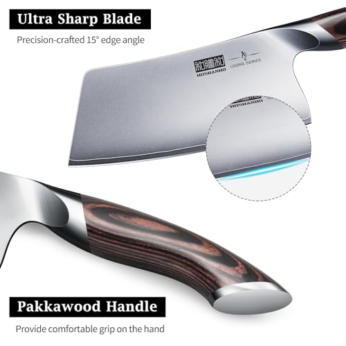 Japanese High Carbon Steel Vegetable and Meat Cleaver Kitchen Knife