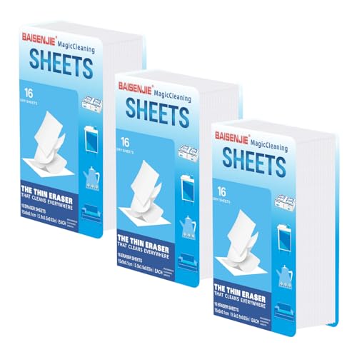 BAISENJIE Magic Melamine Eraser Sponge Sheets - 48 Pack for Deep Cleaning