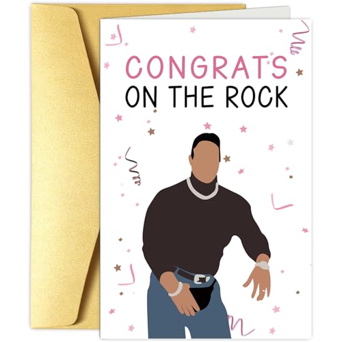 The Rock Engagement Card - Funny Wedding Congratulations Card #2